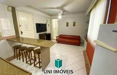 Imagem: O apartamento possui 1 Dormitório, 2 Banheiros, 1 Vaga na garagem