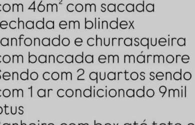 Imagem: O apartamento possui 2 Dormitórios, 1 Banheiro, 1 Vaga na garagem