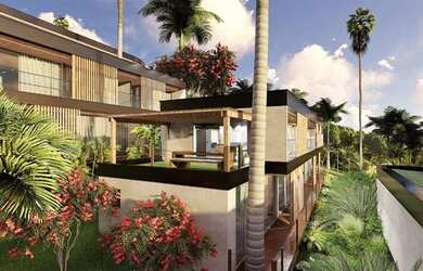 Imagem: A casa possui 4 Dormitórios, 3 Banheiros, 2 Vagas na garagem