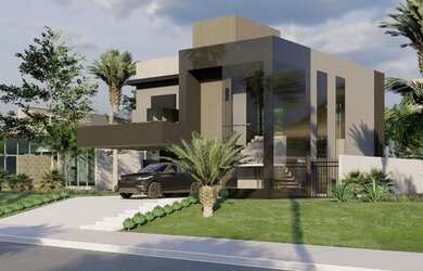 Imagem: A casa em condomínio possui 3 Dormitórios, 4 Banheiros, 2