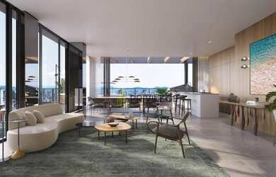 Imagem: O apartamento na cobertura possui 4 Dormitórios, 5 Banheiros