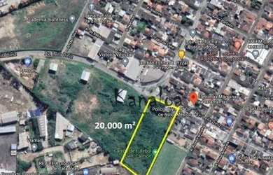 Imagem: O terreno possui 20000m² de Área e Imóvel novo e está localizado