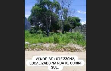 Imagem: O terreno possui 330m² de Área e está localizado em Guriri