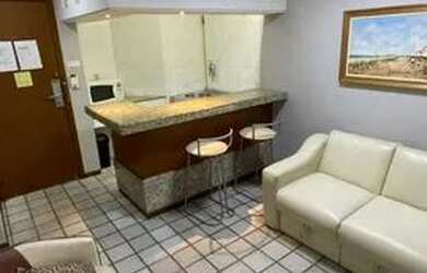 Imagem: O apartamento possui 1 Dormitório, 1 Banheiro, 1 Vaga na garagem