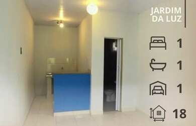 Imagem: A kitnet possui 1 Dormitório, 1 Banheiro, 18m² de Área e