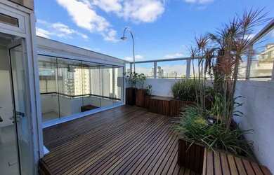 Imagem: O apartamento na cobertura possui 2 Dormitórios, 3 Banheiros