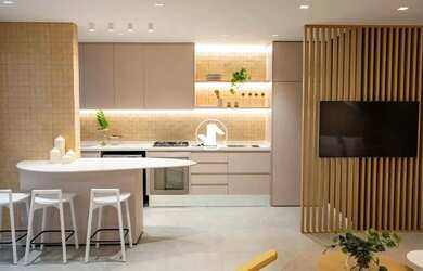 Imagem: O apartamento possui 3 Dormitórios, 1 Banheiro, 1 Vaga na garagem