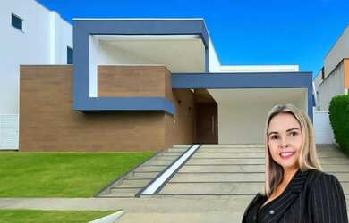 Imagem: A casa em condomínio possui 4 Dormitórios, 4 Banheiros, 2