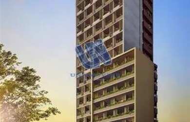 Imagem: O apartamento possui 1 Dormitório, 1 Banheiro, 1 Vaga na garagem