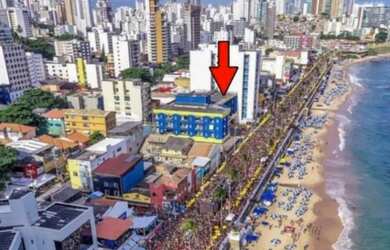 Imagem: O apartamento possui 1 Dormitório, Acomodam 5 pessoas, 1 Vaga