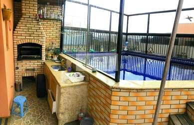 Imagem: O apartamento na cobertura possui 3 Dormitórios, 3 Banheiros