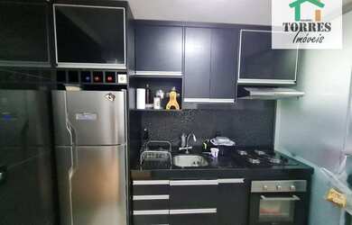 Imagem: O apartamento possui 2 Dormitórios, 1 Banheiro, 1 Vaga na garagem