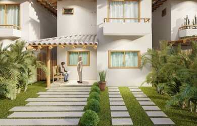 Imagem: A casa possui 1 Dormitório, 3 Banheiros, 1 Vaga na garagem