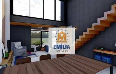 Imagem: A casa em condomínio possui 3 Dormitórios, 1 Banheiro, 4 Vagas