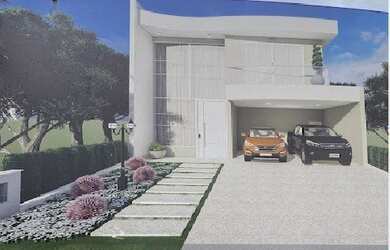 Imagem: A casa possui 4 Dormitórios, 3 Banheiros, 4 Vagas na garagem