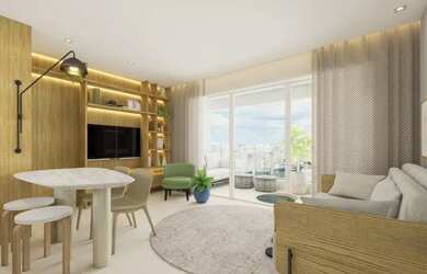 Imagem: O apartamento possui 2 Dormitórios, 3 Banheiros, 2 Vagas na