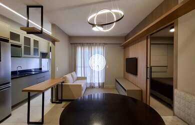 Imagem: O apartamento possui 1 Dormitório, 1 Banheiro, 1 Vaga na garagem