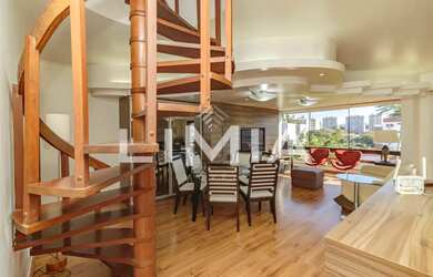 Imagem: O apartamento na cobertura possui 3 Dormitórios, 4 Banheiros