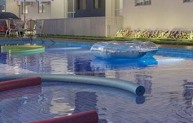 Imagem: O apartamento possui 2 Dormitórios, 1 Banheiro, 1 Vaga na garagem