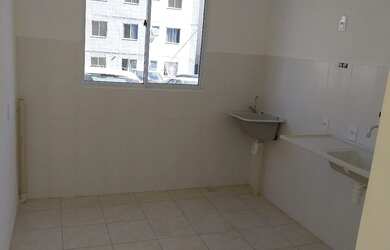 Imagem: O apartamento possui 1 Dormitório, 1 Banheiro e 1 Vaga na garagem