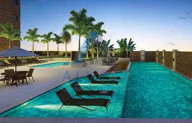 Imagem: O apartamento possui 2 Dormitórios, 3 Banheiros, 2 Vagas na