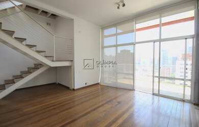 Imagem: O apartamento na cobertura possui 2 Dormitórios, 2 Banheiros