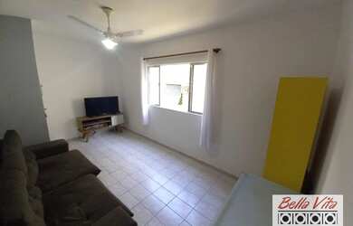 Imagem: O apartamento possui 1 Dormitório, 1 Banheiro, 1 Vaga na garagem