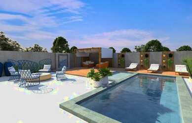 Imagem: A casa em condomínio possui 4 Dormitórios, 5 Banheiros, 3