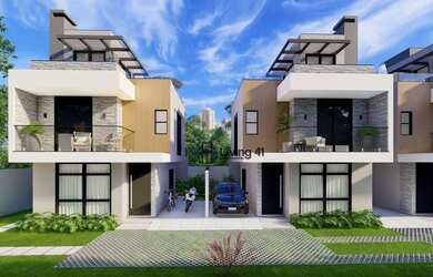 Imagem: A casa em condomínio possui 3 Dormitórios, 4 Banheiros, 1