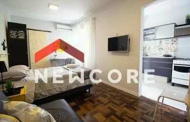 Imagem: A kitnet possui 1 Banheiro, 30m² de Área, Imóvel mobiliado