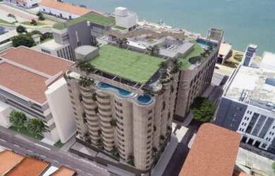 Imagem: O apartamento possui 1 Dormitório, 1 Banheiro, 1 Vaga na garagem