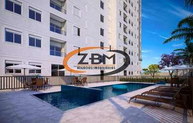 Imagem: O apartamento possui 2 Dormitórios, 1 Banheiro, 1 Vaga na garagem