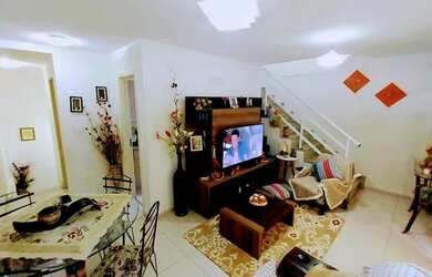 Imagem: A casa em condomínio possui 3 Dormitórios, 3 Banheiros, 1