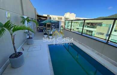 Imagem: O apartamento na cobertura possui 3 Dormitórios, 4 Banheiros