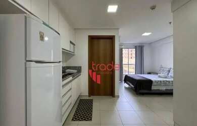 Imagem: O apartamento possui 1 Dormitório, 1 Banheiro, 1 Vaga na garagem