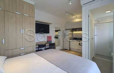 Imagem: O apartamento possui 1 Dormitório, 1 Banheiro, 22m² de Área