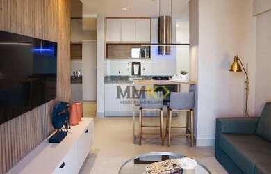 Imagem: O apartamento possui 1 Dormitório, 2 Banheiros e 54m² de Área