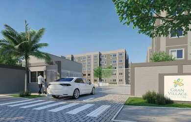 Imagem: O apartamento possui 2 Dormitórios, 1 Banheiro, 1 Vaga na garagem