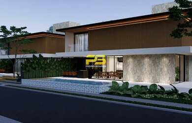 Imagem: A casa possui 4 Dormitórios, 5 Banheiros, 4 Vagas na garagem