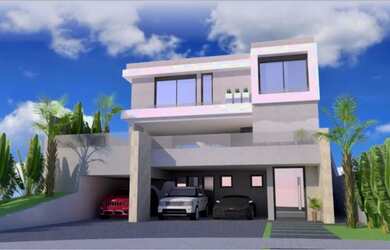 Imagem: A casa em condomínio possui 4 Dormitórios, 3 Banheiros, 5