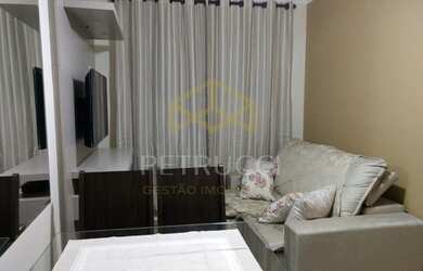 Imagem: O apartamento possui 1 Dormitório, 1 Banheiro, 1 Vaga na garagem