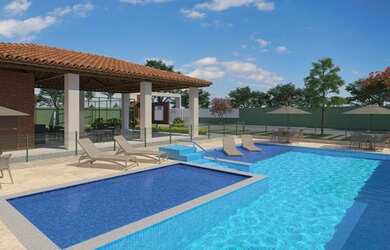 Imagem: O apartamento possui 2 Dormitórios, 1 Banheiro, 1 Vaga na garagem