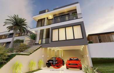 Imagem: A casa em condomínio possui 3 Dormitórios, 4 Banheiros, 4