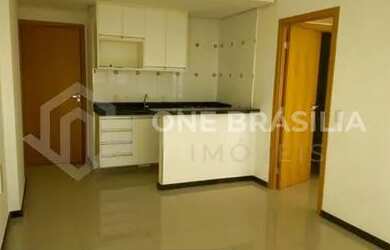 Imagem: O apartamento possui 1 Dormitório, 1 Banheiro, 1 Vaga na garagem