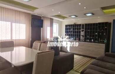 Imagem: O apartamento possui 1 Dormitório, 1 Banheiro, 1 Vaga na garagem