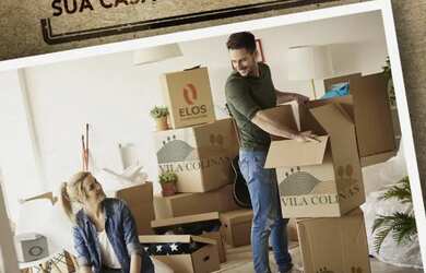 Imagem: A casa em condomínio possui 2 Dormitórios, 2 Banheiros, 2