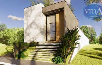 Imagem: A casa em condomínio possui 4 Dormitórios, 5 Banheiros, 5