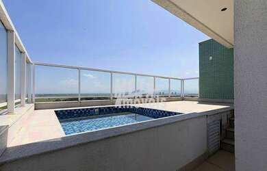 Imagem: O apartamento na cobertura possui 4 Dormitórios, 2 Banheiros