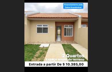 Imagem: A casa possui 2 Dormitórios, 1 Banheiro, 1 Vaga na garagem