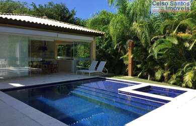 Imagem: A casa em condomínio possui 5 Dormitórios, 5 Banheiros, 5